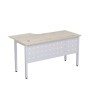Стиль 2МК.145 (Сканди/Алюминий матовый) Стол криволинейный правый