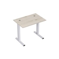 Стиль 2ML.167 (Сканди/Алюминий матовый) Стол рабочий, прямолинейный
