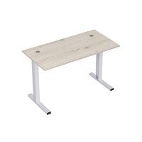Стиль 2ML.168 (Сканди/Алюминий матовый) Стол рабочий, прямолинейный