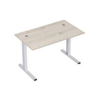 Стиль 2ML.178 (Сканди/Алюминий матовый) Стол рабочий, прямолинейный