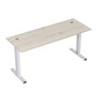 Стиль 2МТ.164 (Сканди/Алюминий матовый) Стол рабочий, прямолинейный