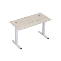 Стиль 2МТ.168 (Сканди/Алюминий матовый) Стол рабочий, прямолинейный