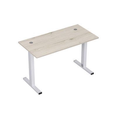 Стиль 2МТ.168 (Сканди/Алюминий матовый) Стол рабочий, прямолинейный