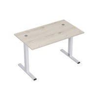 Стиль 2МТ.178 (Сканди/Алюминий матовый) Стол рабочий, прямолинейный