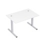 Стиль 2МТ.188  (Белый/Алюминий матовый) Стол рабочий, прямолинейный