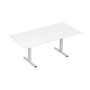 Стиль 2МТП.001  (Белый/Алюминий матовый) Стол для переговоров