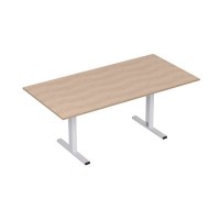 Стиль 2МТП.001  (Дуб/Алюминий матовый) Стол для переговоров
