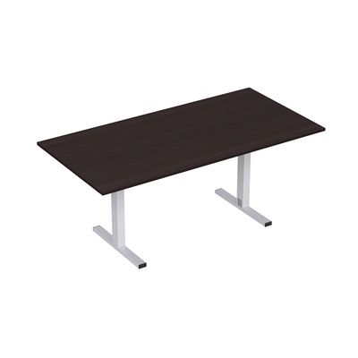 Стиль 2МТП.001  (Венге/Алюминий матовый) Стол для переговоров