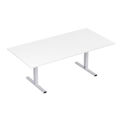 Стиль 2МТП.002 (Белый/Алюминий матовый) Стол для переговоров