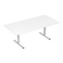 Стиль 2МТП.002 (Белый/Алюминий матовый) Стол для переговоров
