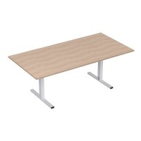 Стиль 2МТП.002 (Дуб/Алюминий матовый) Стол для переговоров
