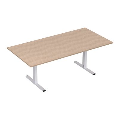 Стиль 2МТП.002 (Дуб/Алюминий матовый) Стол для переговоров