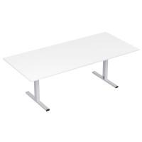 Стиль 2МТП.003 (Белый/Алюминий матовый) Стол для переговоров