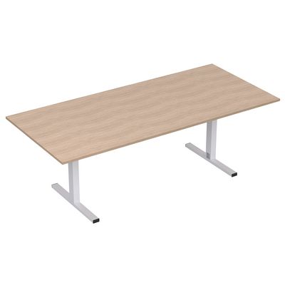 Стиль 2МТП.003 (Дуб/Алюминий матовый) Стол для переговоров