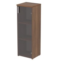 Стиль 2П.015.3 (Шамони темный) Пенал для документов средний со стеклом