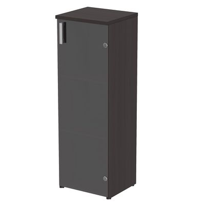 Стиль 2П.015.3 (Венге) Пенал для документов средний со стеклом