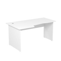 Стиль 2С.020 (Белый) Стол криволинейный, левый