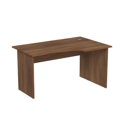 Стиль 2С.023 (Шамони темный) Стол криволинейный правый