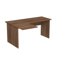 Стиль 2С.032 (Шамони темный) Стол криволинейный, левый