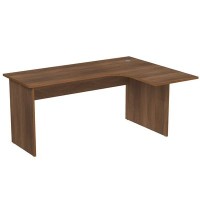 Стиль 2С.033 (Шамони темный) Стол криволинейный, правый