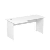 Стиль 2С.043 (Белый) Стол криволинейный, левый