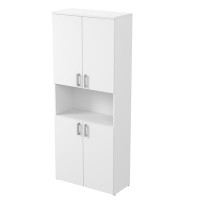 Стиль 2Ш.005.4 (Белый) Шкаф для документов высокий