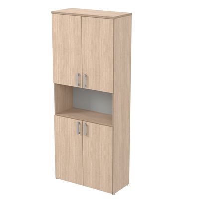 Стиль 2Ш.005.4 (Дуб) Шкаф для документов высокий