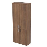 Стиль 2Ш.005.5 (Шамони темный) Шкаф для документов высокий закрытый
