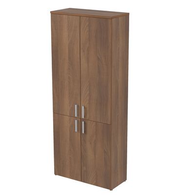 Стиль 2Ш.005.5 (Шамони темный) Шкаф для документов высокий закрытый