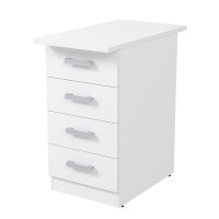 Стиль 2ТЗ.002.1 (Белый) Тумба приставная с замком и топом