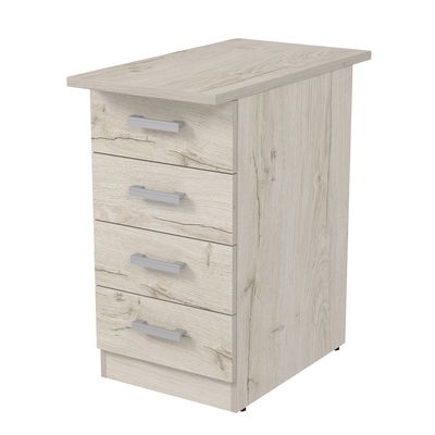 Стиль 2ТЗ.002.1 (Сканди) Тумба приставная с замком и топом