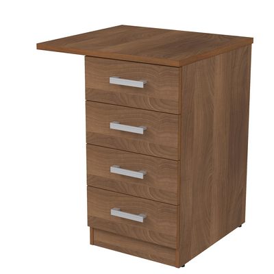 Стиль 2ТЗ.002.5 (Шамони темный) Тумба приставная с замком и топом