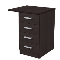 Стиль 2ТЗ.002.5 (Венге) Тумба приставная с замком и топом