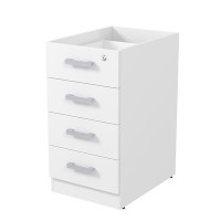 Стиль 2ТЗ.002 (Белый) Тумба приставная с замком