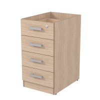 Стиль 2ТЗ.002 (Дуб) Тумба приставная с замком