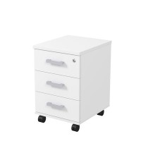 Стиль 2ТЗ.004 (Белый) Тумба подкатная с замком