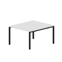 Strike STN2TG127 BLNR (Белый/Черный) Составной стол на 2 рабочих места, 4 громмета