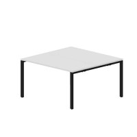 Strike STN2TG147 BLNR (Белый/Черный) Составной стол на 2 рабочих места, 4 громмета
