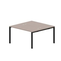 Strike STN2TG147 TRNR (Тортора/Черный) Составной стол на 2 рабочих места, 4 громмета