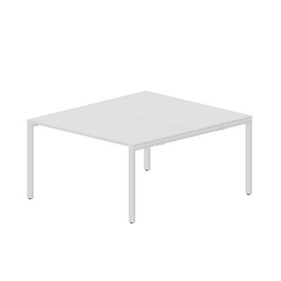 Strike STN2TG148 BLBL (Белый/Белый) Составной стол на 2 рабочих места, 4 громмета