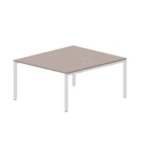 Strike STN2TG148 TRBL (Тортора/Белый) Составной стол на 2 рабочих места, 4 громмета