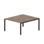 Strike STN2TG148 WNNR (Орех/Черный) Составной стол на 2 рабочих места, 4 громмета