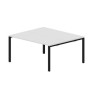 Strike STN2TG167 BLNR (Белый/Черный) Составной стол на 2 рабочих места, 4 громмета