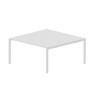 Strike STN2TG168 BLBL (Белый/Белый) Составной стол на 2 рабочих места, 4 громмета