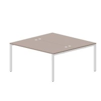 Strike STN2TG168 TRBL (Тортора/Белый) Составной стол на 2 рабочих места, 4 громмета