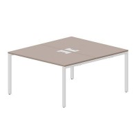 Strike STN2TL148 TRBL (Тортора/Белый) Составной стол на 2 рабочих места, 2 металлических аутлета