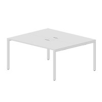 Strike STN2TL167 BLBL (Белый/Белый) Составной стол на 2 рабочих места, 2 металлических аутлета