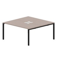 Strike STN2TL168 TRNR (Тортора/Черный) Составной стол на 2 рабочих места, 2 металлических аутлета