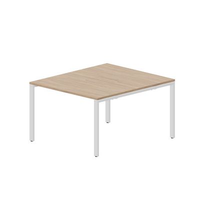 Strike STN2TM127 OWBL (Светлый дуб/Белый) Составной стол на 2 рабочих места, меламиновые аутлеты