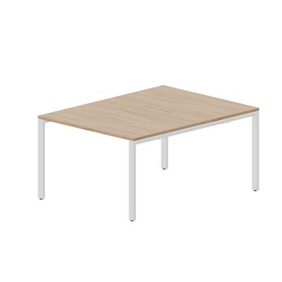 Strike STN2TM128 OWBL (Светлый дуб/Белый) Составной стол на 2 рабочих места, меламиновые аутлеты
